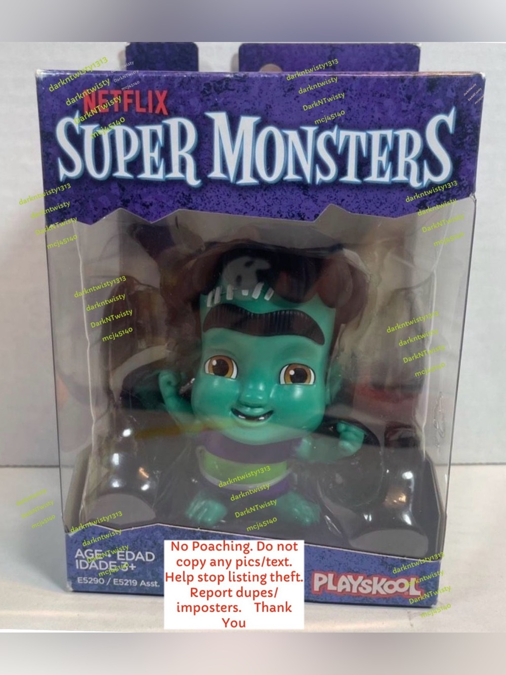 ADD ON ONLY BNIB Playskool Netflix Super Monsters Frankie Mash approx 4” figure